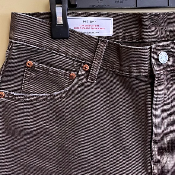 NWT GAP (30) Low Stride Shorts with Washwell - Expresso Brown - Picture 6 of 11